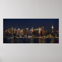 New York City Skyline Panorama 08 Posters