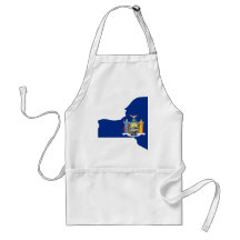 New York Flag Map Aprons