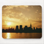 New York Skyline Sunset Mouse Pads