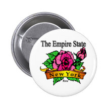 New York The Empire State Pinback Buttons