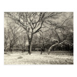 New York Winter - East Village Snow Postcard