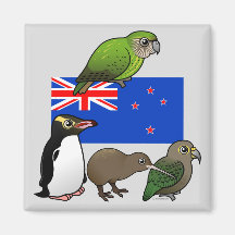 New Zealand Birdorables Refrigerator Magnets