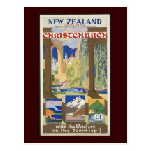 New Zealand Christchurch Postcards