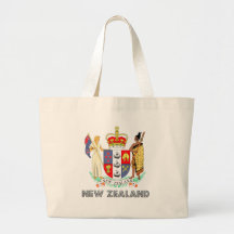 New Zealand Coat of Arms Canvas Bag