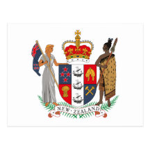 New Zealand Coat of Arms Postcard