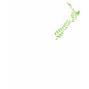 New Zealand Fern Map Dark T-Shirt 2