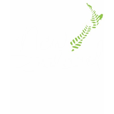 New Zealand Fern Map Dark T-Shirt 2 by Madinagoodway