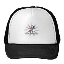 New Zealand Flag Map 2.0 Mesh Hats