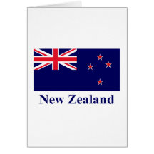 New Zealand Flag with Name Card