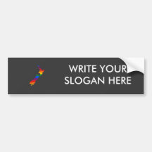NEW ZEALAND GAY PRIDE BUMPER STICKER