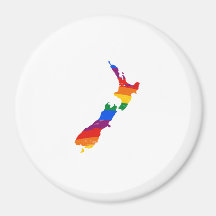 NEW ZEALAND GAY PRIDE REFRIGERATOR MAGNET