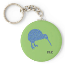 New Zealand Kiwi Keychain