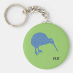 New Zealand Kiwi Keychain