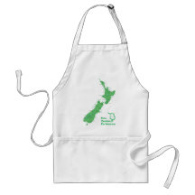 New Zealand Map Apron