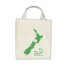 New Zealand Map Canvas Bag