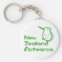 New Zealand Map Key Chain
