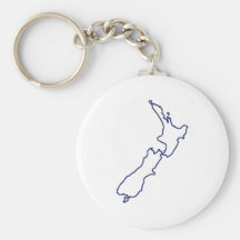 New Zealand Map Key Chains