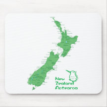 New Zealand Map Mouse Pad