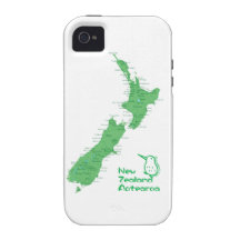 New Zealand Map Vibe iPhone 4 Case