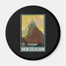 New Zealand Mitre Peak Milford Sound Magnets