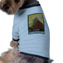 New Zealand Mitre Peak Milford Sound Pet Shirt