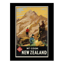 New Zealand Mount Cook Postcards