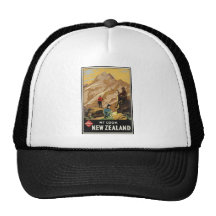 New Zealand Mount Cook Trucker Hats