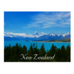 new zealand mountains postcard