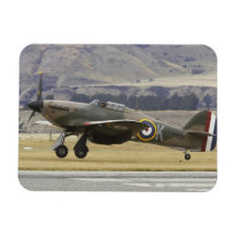 New Zealand, Otago, Wanaka, Warbirds Over 6 Rectangular Magnet