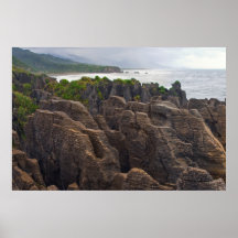 New Zealand: Pancake Rocks Poster