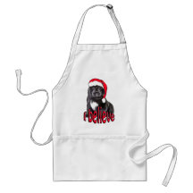 Newf puppy Christmas Apron