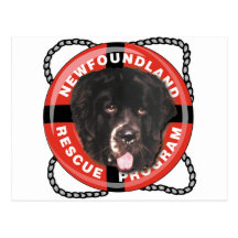 Newf Rescue Logo Postcards