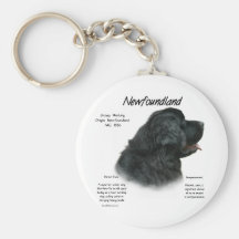 Newfoundland (Black) History Design Keychains