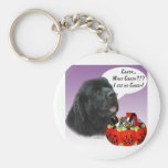 Newfoundland (blk) Halloween Candy Keychain