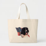 Newfoundland (landseer) Flag Canvas Bag