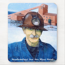 Newfoundland Miner Mural Mousepad