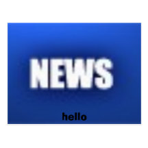 news, hello postcard