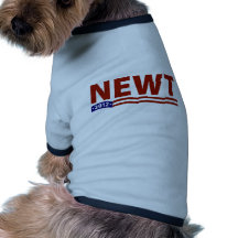 Newt 2012 dog t-shirt