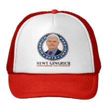 Newt Gingrich Conservative for President Trucker Hats