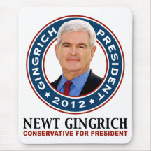 Newt Gingrich Conservative for President Mousemat