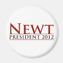 Newt President 2012 Fridge Magnet