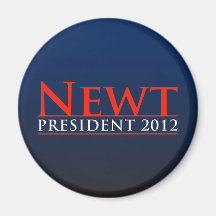 Newt President 2012 Refrigerator Magnets