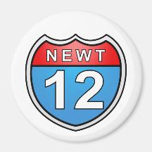Newt Road to the White House 2012 Fridge Magnet