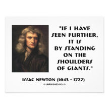 Newton Standing On The Shoulders Of Giants Personalised Invites