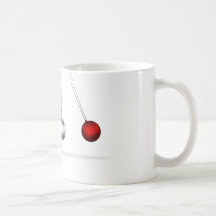 newtons cradle silver balls concept mugs