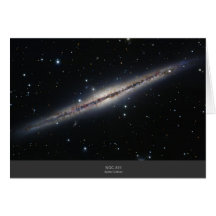 NGC-891 spiral galaxy Greeting Cards