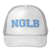 NGLB LOGO Powder Blue, No Girl Left Behind Mesh Hats