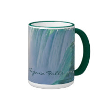 Niagara Falls Horseshoe Falls, Canada US Border Coffee Mugs