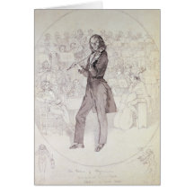 Niccolo Paganini , violinist Greeting Card