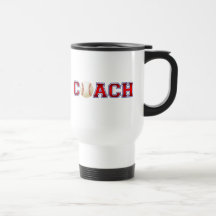 Nice Coach Baseball Insignia Coffee Mugs